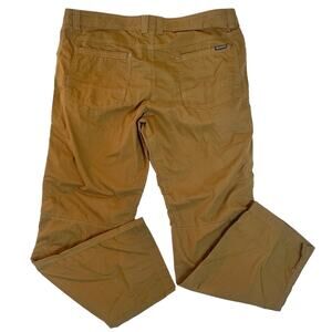 Columbia Khaki Mens Nylon Blend Pants 40x32 Reg Fit Workwear Hiking Outdoors